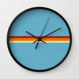 Losna - Classic Retro Summer Stripes Wall Clock