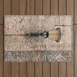 Old lamp on a red brick wall | The Netherlands | Street & Travel Photography | Fine Art Photo Print Outdoor Rug