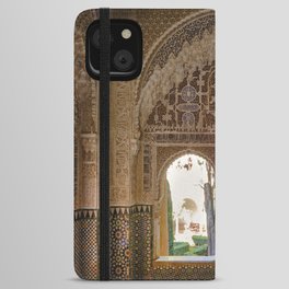 Lindaraja oriel. The Alhambra palace. Granada. Spain. Medium format, Film iPhone Wallet Case