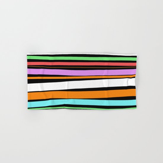 Pastel Brush Strokes Hand & Bath Towel