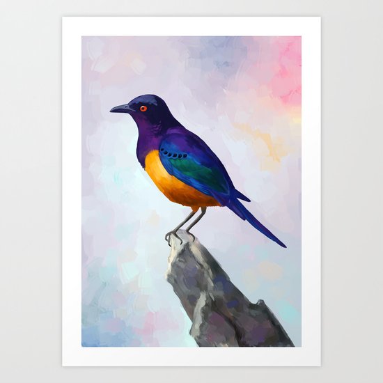 Starling Art Print