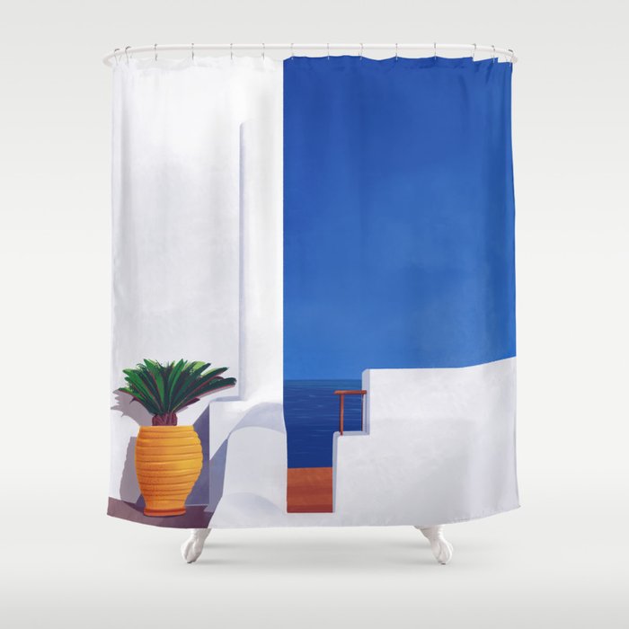 Romantic Coastal Vibes Shower Curtain, Are Shower Curtains All The Same Size Along Coastline