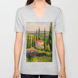 House in Provence V Neck T Shirt