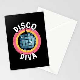Disco Diva Retro Party Stationery Card