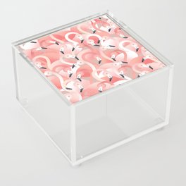 a flamboyance of flamingos Acrylic Box