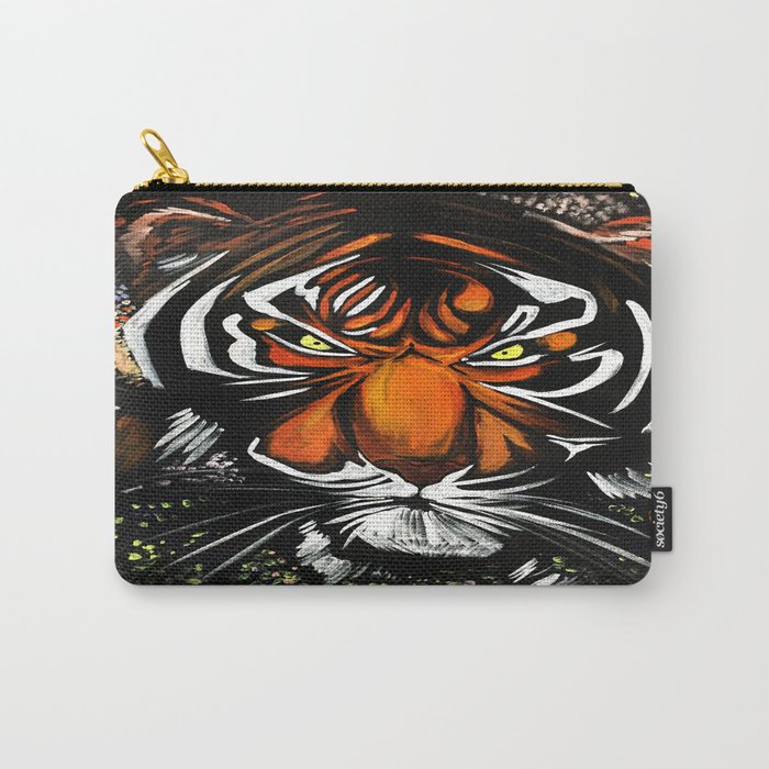 Tiger Stare Carry-All Pouch