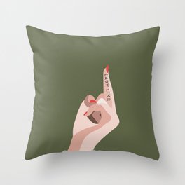 LADYLIKE Throw Pillow