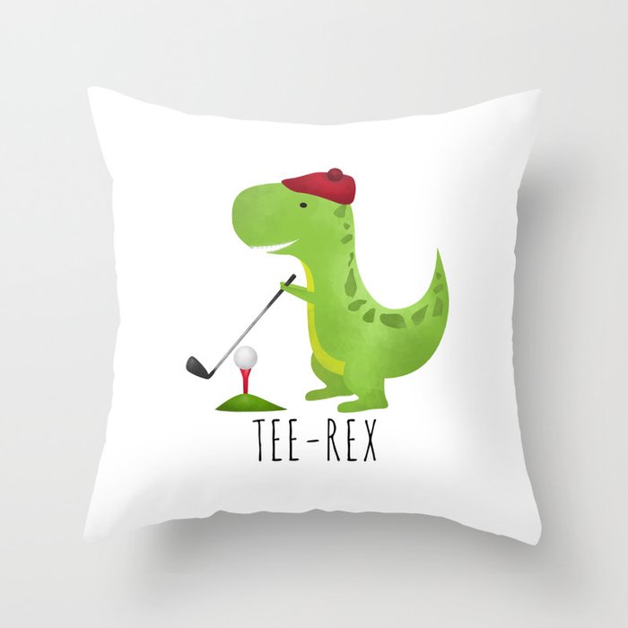 Tee-Rex Throw Pillow