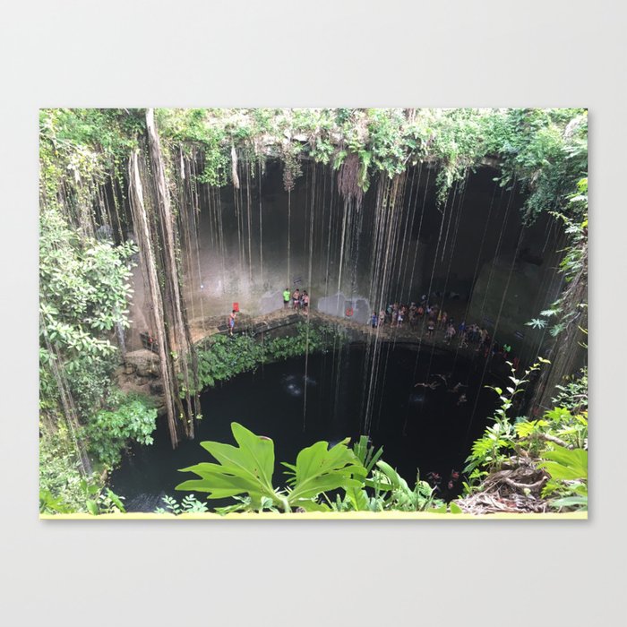 Mexico cenote Canvas Print