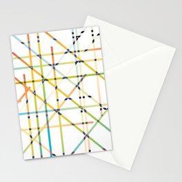 GRID INTERSECTIONS IN COLOUR. Stationery Card