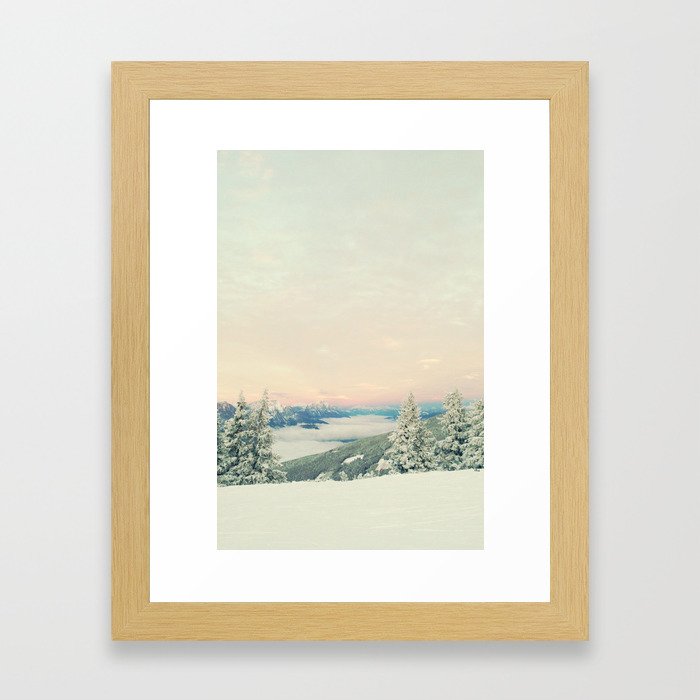Snowy Framed Art Print