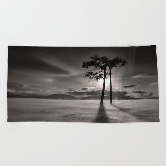 Two trees Beach Towel
