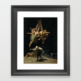 Witches' Flight Francisco Goya Framed Art Print