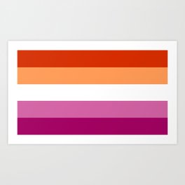 Lesbian Pride Flag Art Print