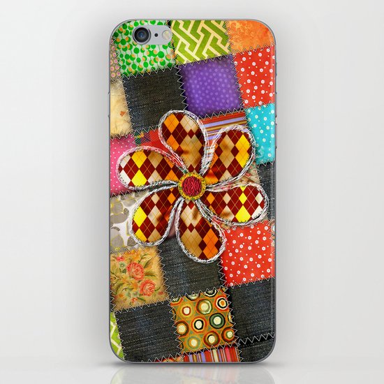 Lady Patchwork (Bulgarian Love) iPhone & iPod Skin
