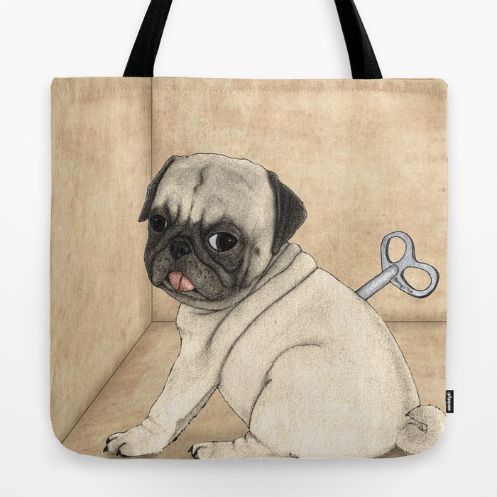Pug tote bag outlet