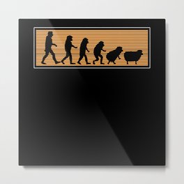 Funny Novelty Conspiracy Sheeps Are People Human Metal Print