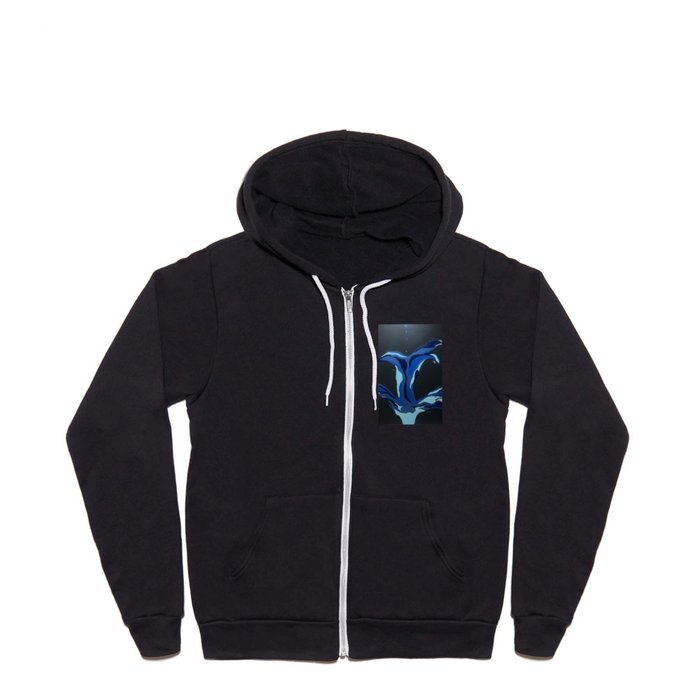 A Splash of Blue Full Zip Hoodie