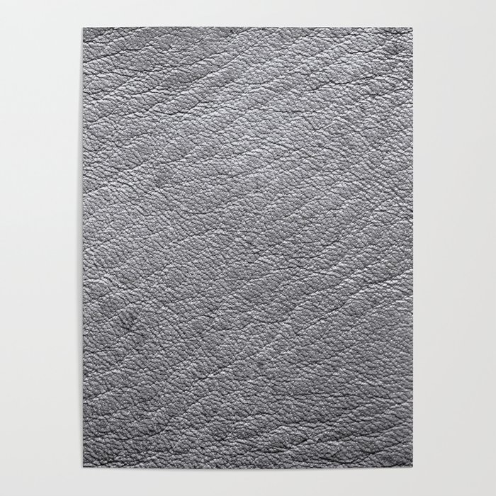 Modern Silver Leather Collection Poster