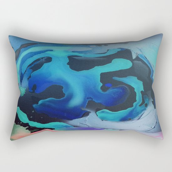 Swim with the Mermaids in the Great Natural Deep Blue Sea Rectangular Pillow