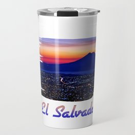 El Salvador, Salvadorian pride, Guanaco, Pais, Orgullo, Landscape view, Salvadorian Sunset, Salvadorian Volcano Travel Mug