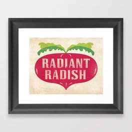 Radiant Radish Framed Art Print