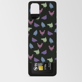 Colorful Chickens - Black Android Card Case