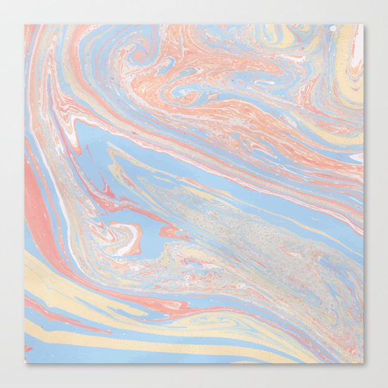 Pastel marble Canvas Print