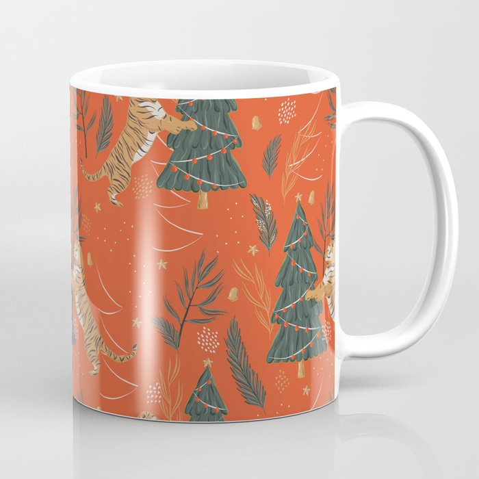 Tigers Christmas Coffee Mug