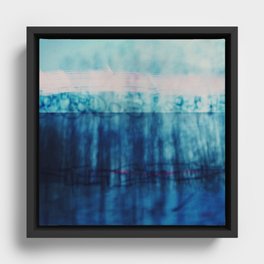 Abstract ~ Blue Landscape Framed Canvas
