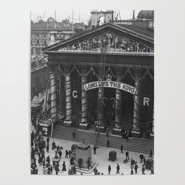 Long Live the King, 1911 King George V Royal Monarchy London Coronation black and white photograph - photograhy - photographs  Poster