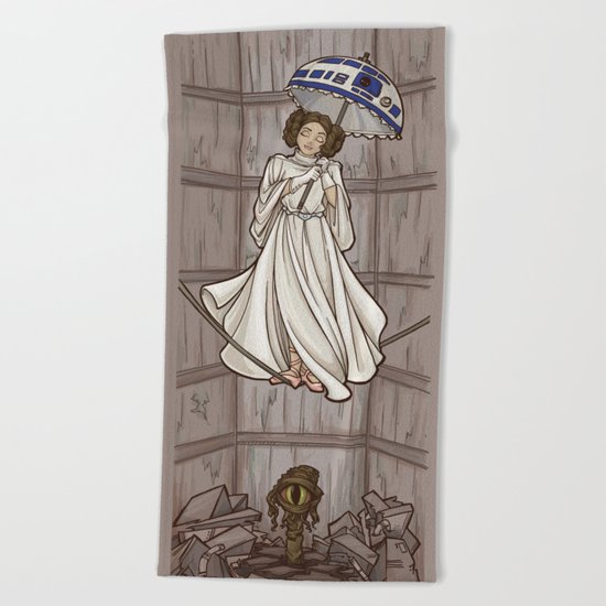 Leia's Corruptible Mortal State Beach Towel