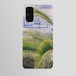 Azulejos Lisbon Tiles - Palm Tree Photo - Fine Art Portugal Photography Android Case