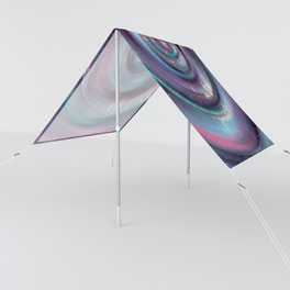 Color Sound-1 (blue pink metal abstract) Sun Shade