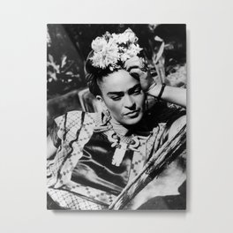 Frida Kahlo Vintage Frida Kahlo Mexican Artist Metal Print | Artist, Kahlo, Fridakahlo, Street Art, Digital, Watercolor, Fridakahloflowers, Typography, Painting, Frida 