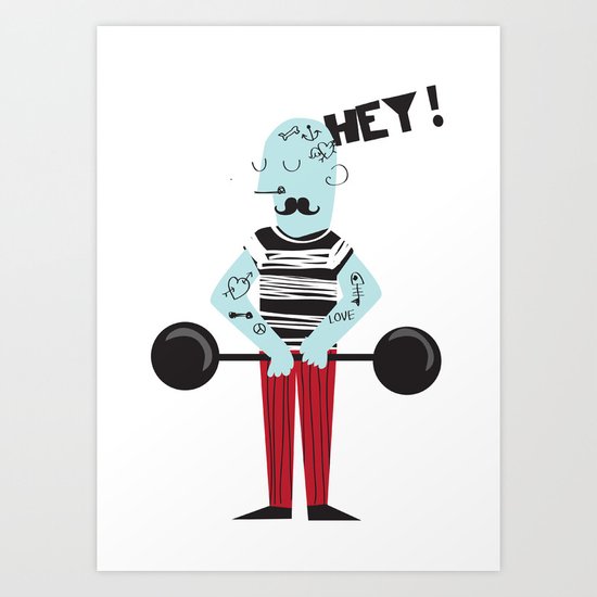 El forzudo Art Print