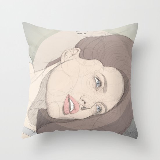 circlefaces Throw Pillow