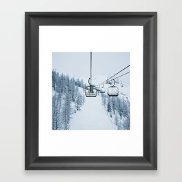 Lake Louise Chairlift Framed Art Print