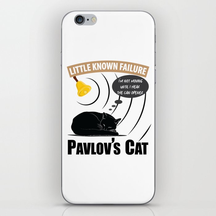 Pavlov's Cat - Little Known Failure - Funny Psychology iPhone Skin