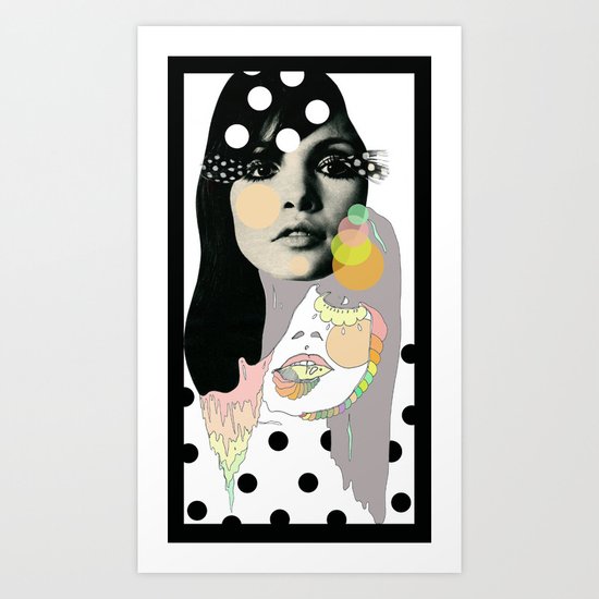 b & w Art Print