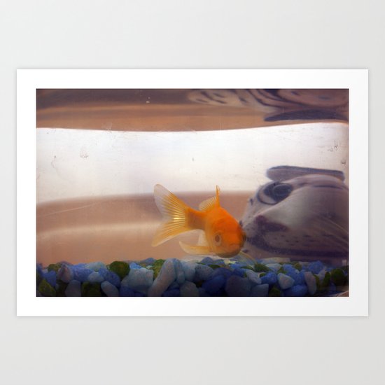 Fish in trouble Art Print