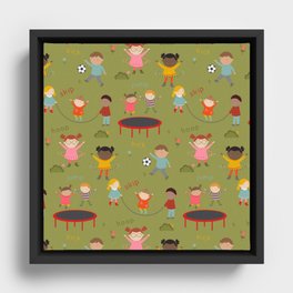 Amazing Play Design Framed Canvas