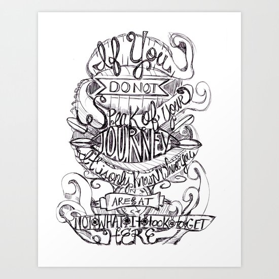 Journey Art Print