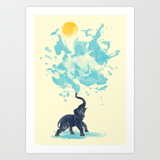 summer splash Art Print