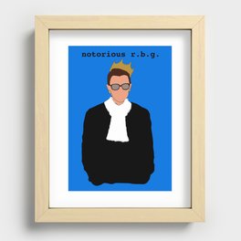 Notorious R.B.G. Recessed Framed Print