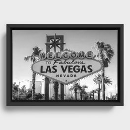 Las Vegas vintage vibe Framed Canvas