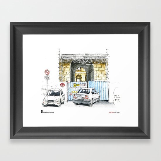 Luis Ruiz, "Málaga, Bad Parking" Framed Art Print