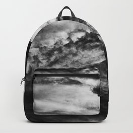 Black Cloud Backpack | Blackandwhite, Black And White, Digital, Photo, Abstract, Blackcloud, Black and White, Landscape, Clouds, Oil 