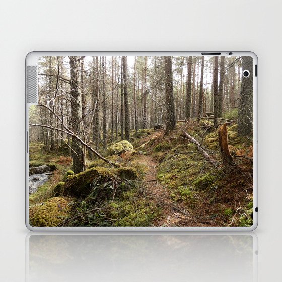 Enchanted Nature Walk in the Scottish Highlands  Laptop & iPad Skin