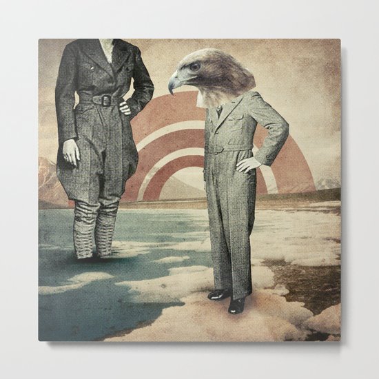 i'll be standing on the shore Metal Print
